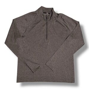 Rhone‎ Pullover Mens Medium Gray Versatility Perforated Performance Quarter Zip